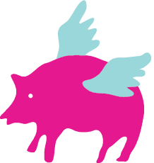 When Pigs Fly BBQ Logo