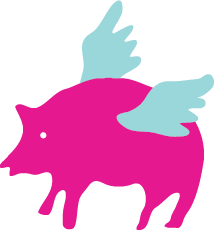 When Pigs Fly BBQ Logo